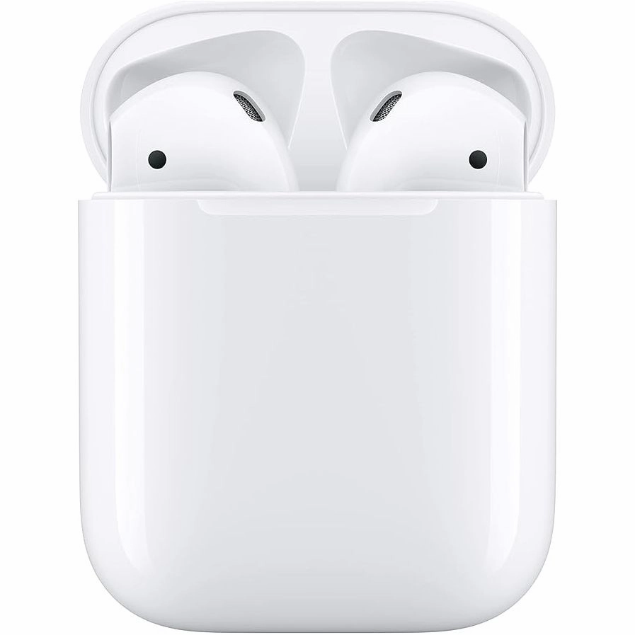 Apple AirPods (2nd Generation) with Charging Case earbuds and headphones, true wireless earbuds, noise cancelling earbuds