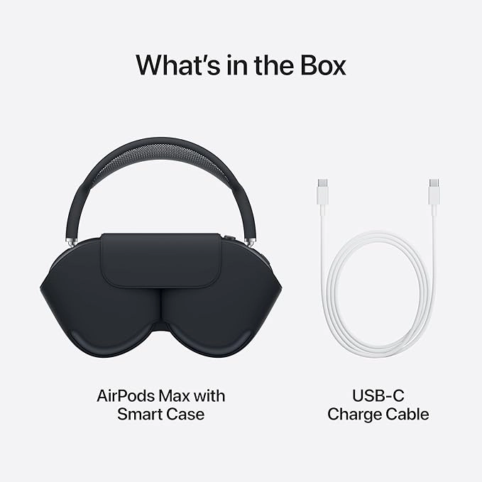 Apple AirPods Max Wireless Over-Ear Headphones with Noise Cancellation & USB-C - Starlight
