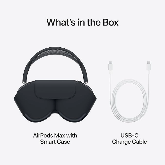 Apple AirPods Max Wireless Over-Ear Headphones with Noise Cancellation & USB-C - Starlight