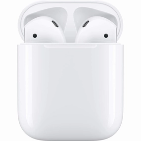 Apple AirPods with wired Charging Case (2nd generation) - MV7N2ZM/A earbuds and headphones, true wireless earbuds, noise cancelling earbuds