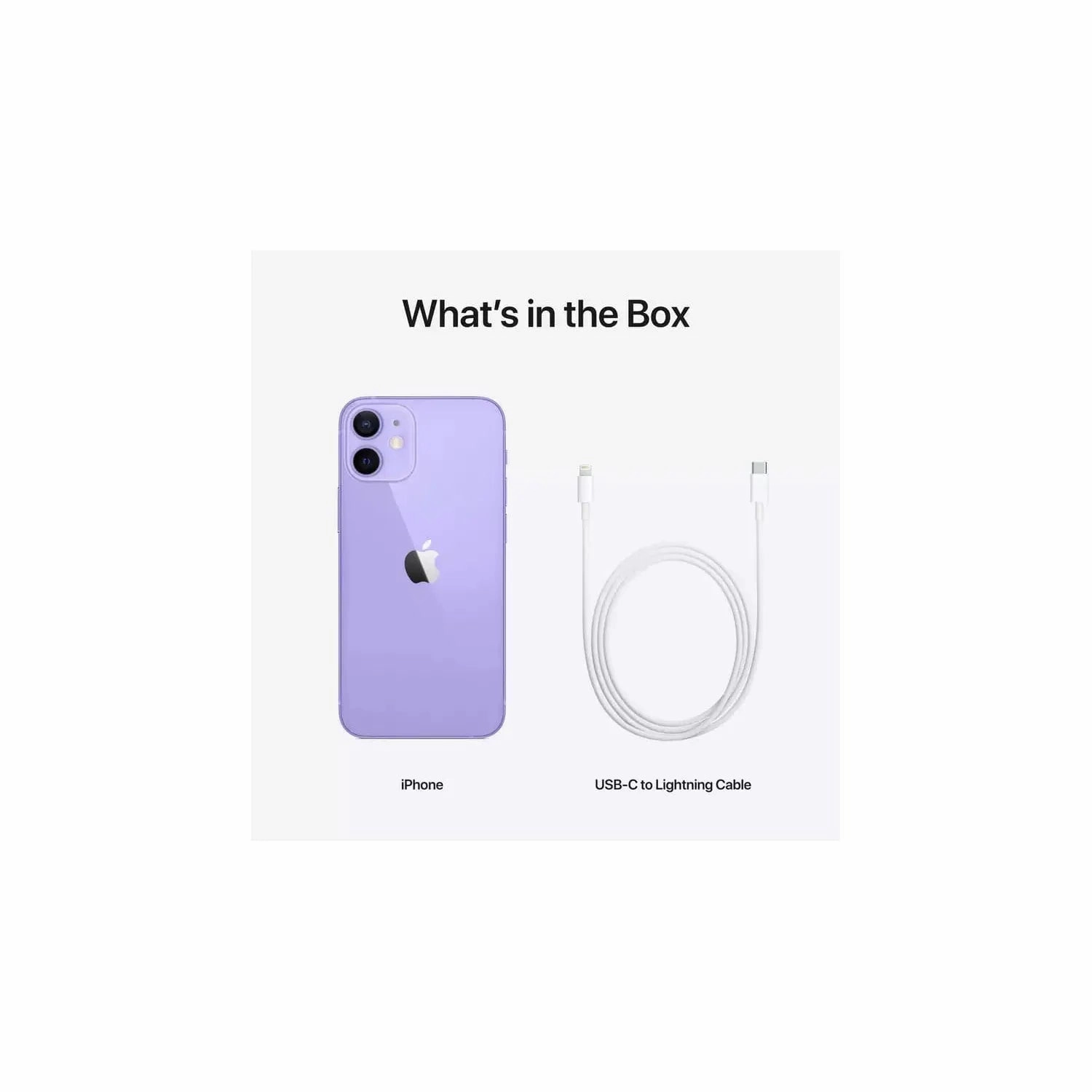 Apple iPhone 12 mini 5G 128GB, Purple - Unlocked