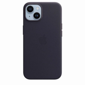 Apple iPhone 14 Leather Case with MagSafe - Ink nintendo switch accessories, buy nintendo switch, best switch games