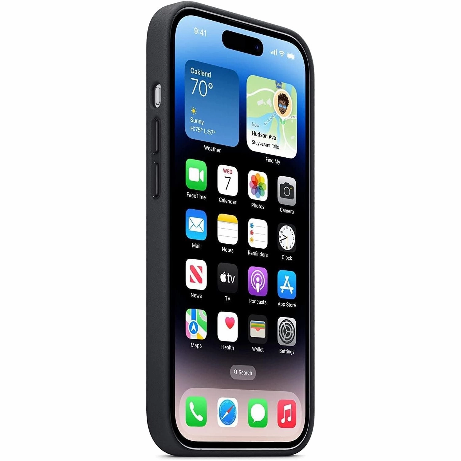Apple iPhone 14 Pro Leather Case with MagSafe - Midnight - MPPG3ZM/A