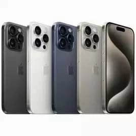 Apple iPhone 15 Pro, 5G, 256GB, Natural Titanium, Unlocked Mobile Phone