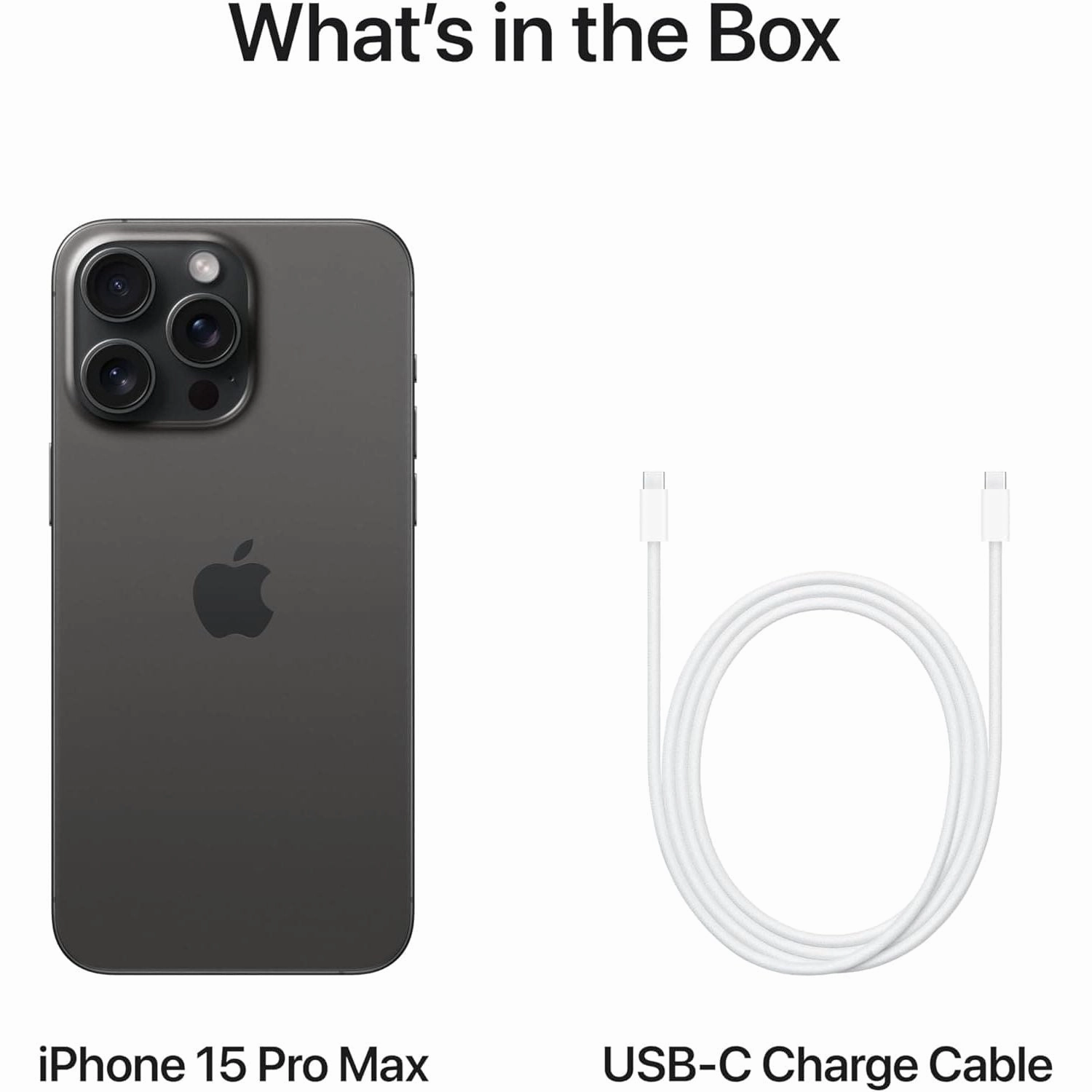 Apple iPhone 15 Pro Max 256GB Black Titanium SIM-Free Unlocked Mobile Phone