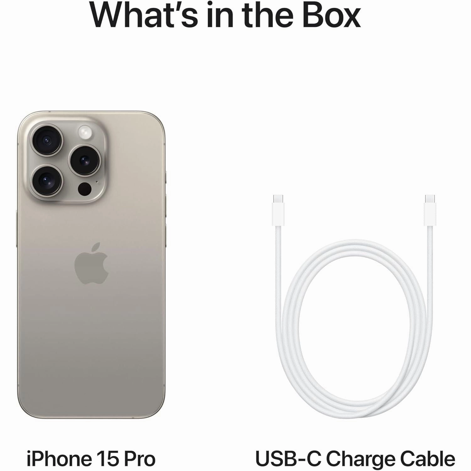 Apple iPhone 15 Pro Max, 512GB, Natural Titanium - Unlocked
