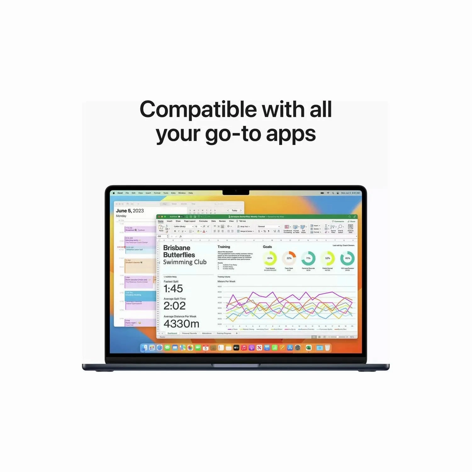 Apple MacBook Air 2023 15.3 Inch M2 8GB RAM 512GB SSD - Midnight - MQKP3B/A