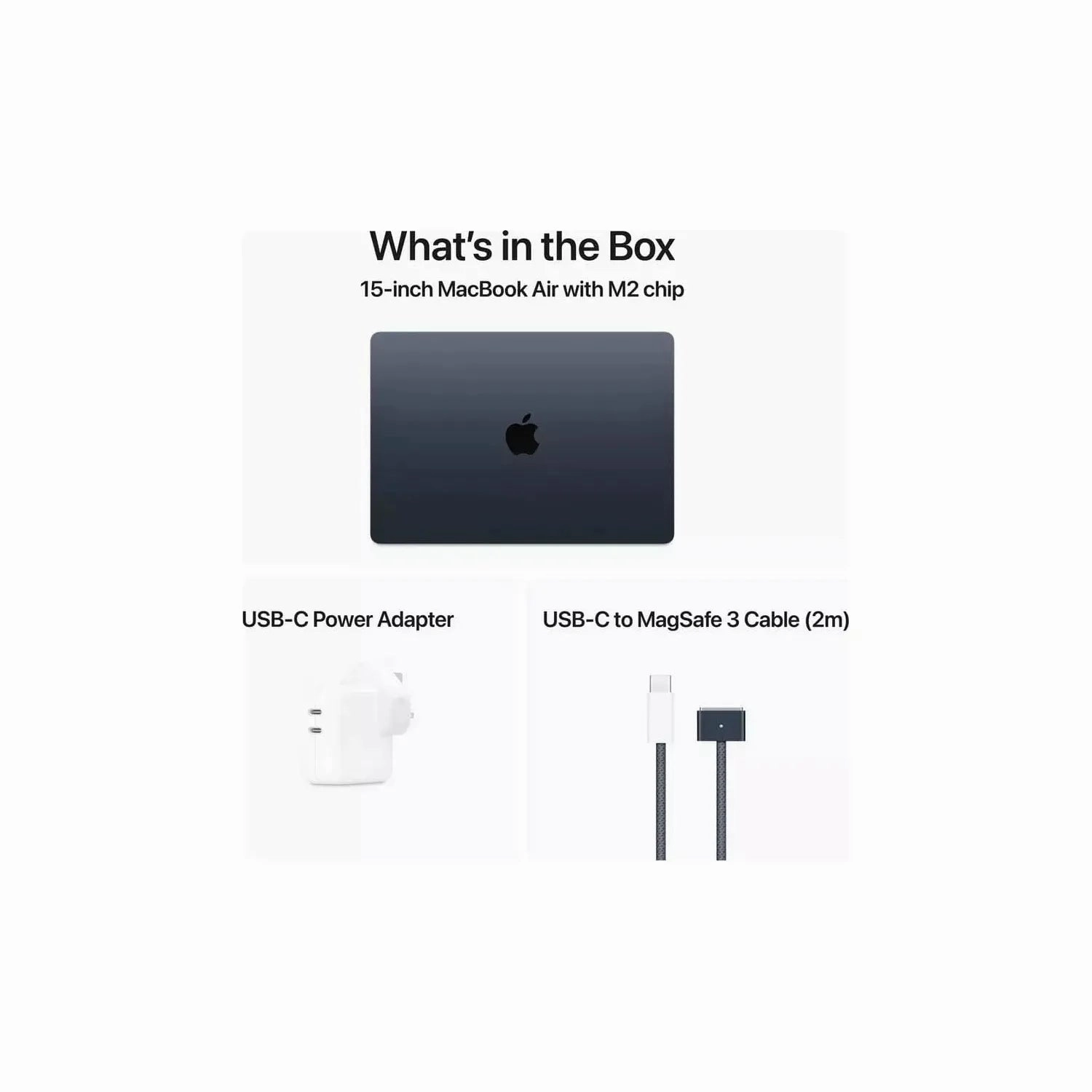 Apple MacBook Air 2023 15.3 Inch M2 8GB RAM 512GB SSD - Midnight - MQKP3B/A