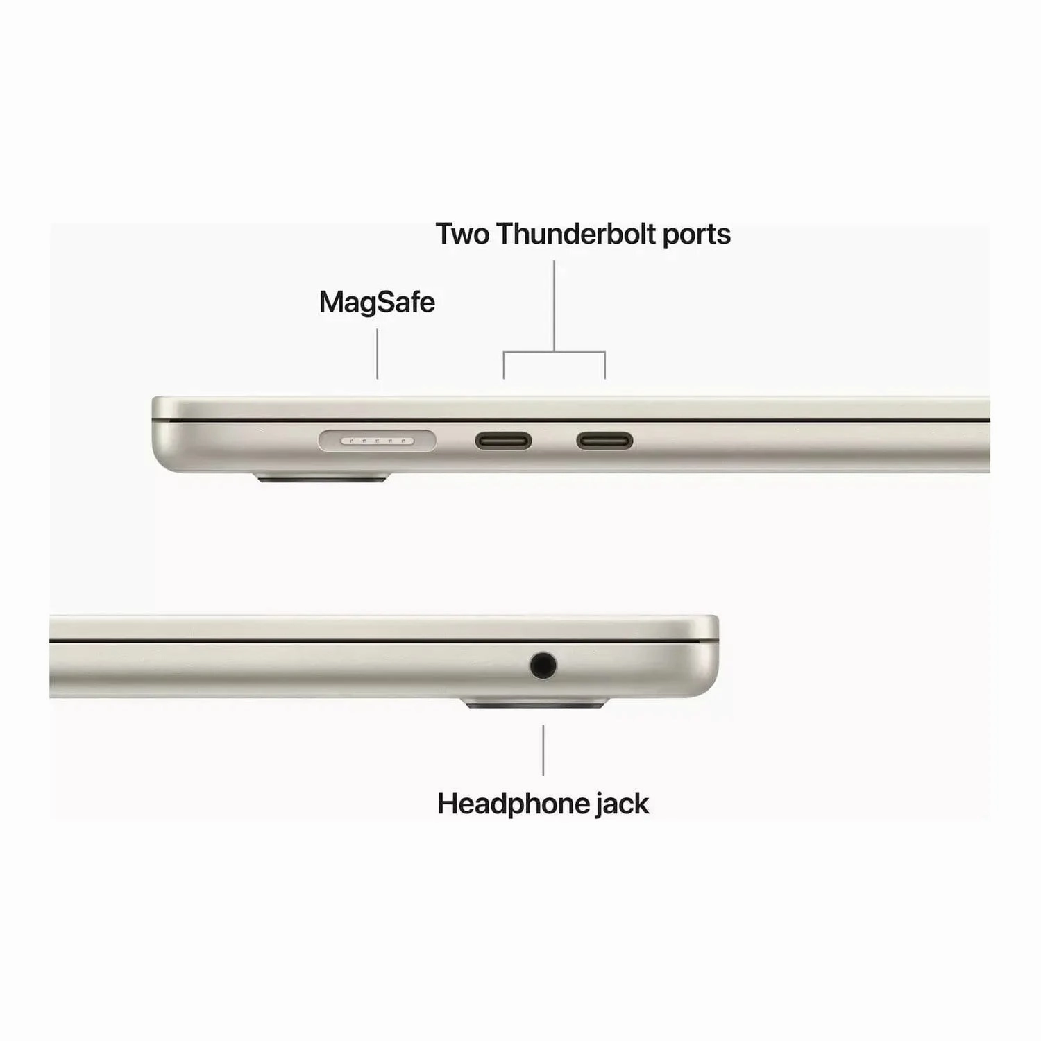 Apple MacBook Air 2023 15.3in M2 8GB 512GB, Starlight - MQKV3B/A