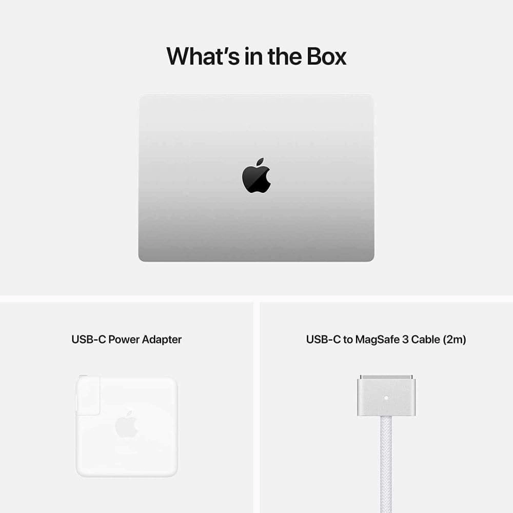 Apple MacBook Pro 14-inch (2021) M1 Pro chip with 8 core CPU and 14 core GPU 16GB Unified Memory 512GB SSD - Silver