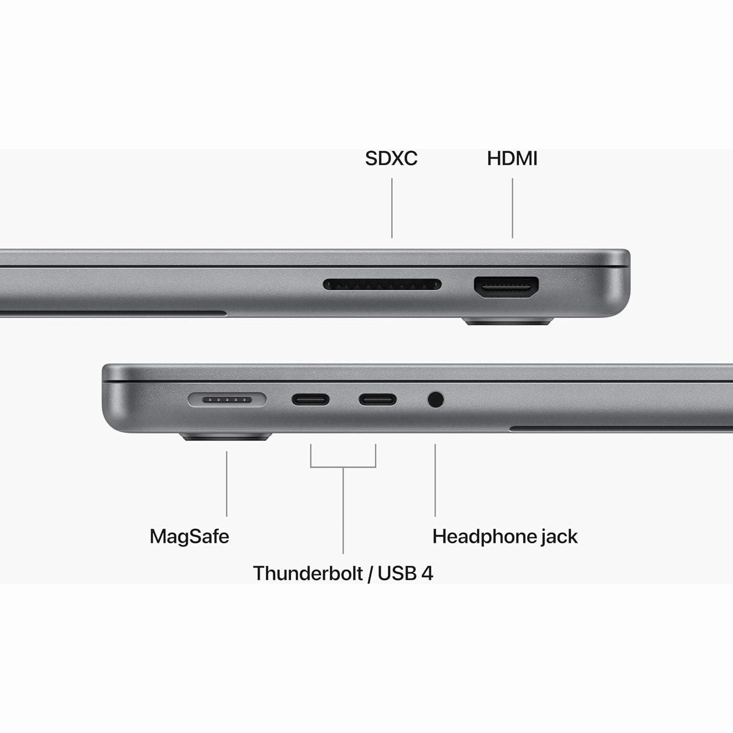 Apple MacBook Pro 14" M3, 8-Core CPU, 10-Core GPU, 16GB RAM, 1TB SSD, Space Grey