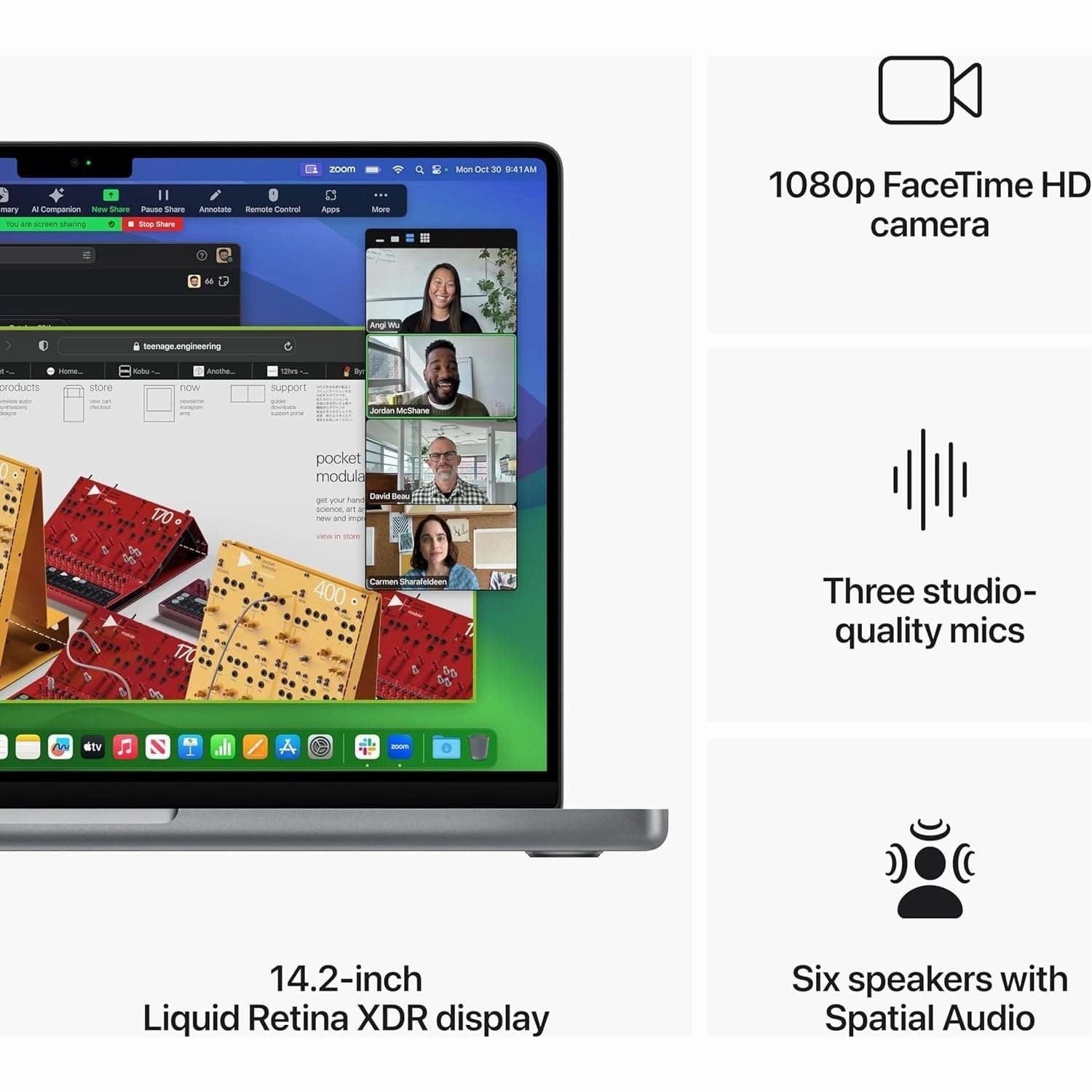 Apple MacBook Pro 14" M3, 8-Core CPU, 10-Core GPU, 16GB RAM, 1TB SSD, Space Grey