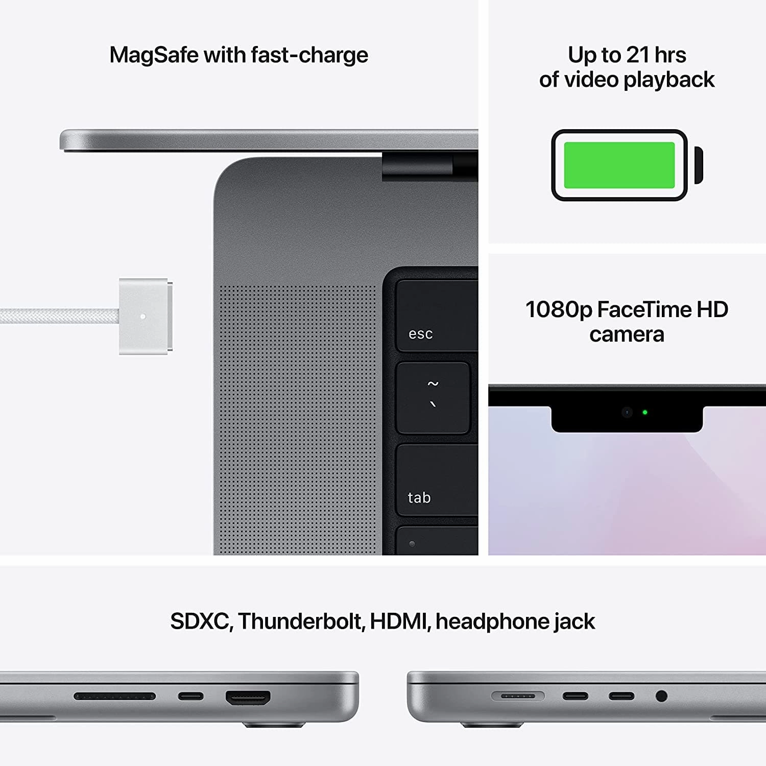 Apple MacBook Pro 2021 16in M1 Pro 16GB 512GB - Space Grey