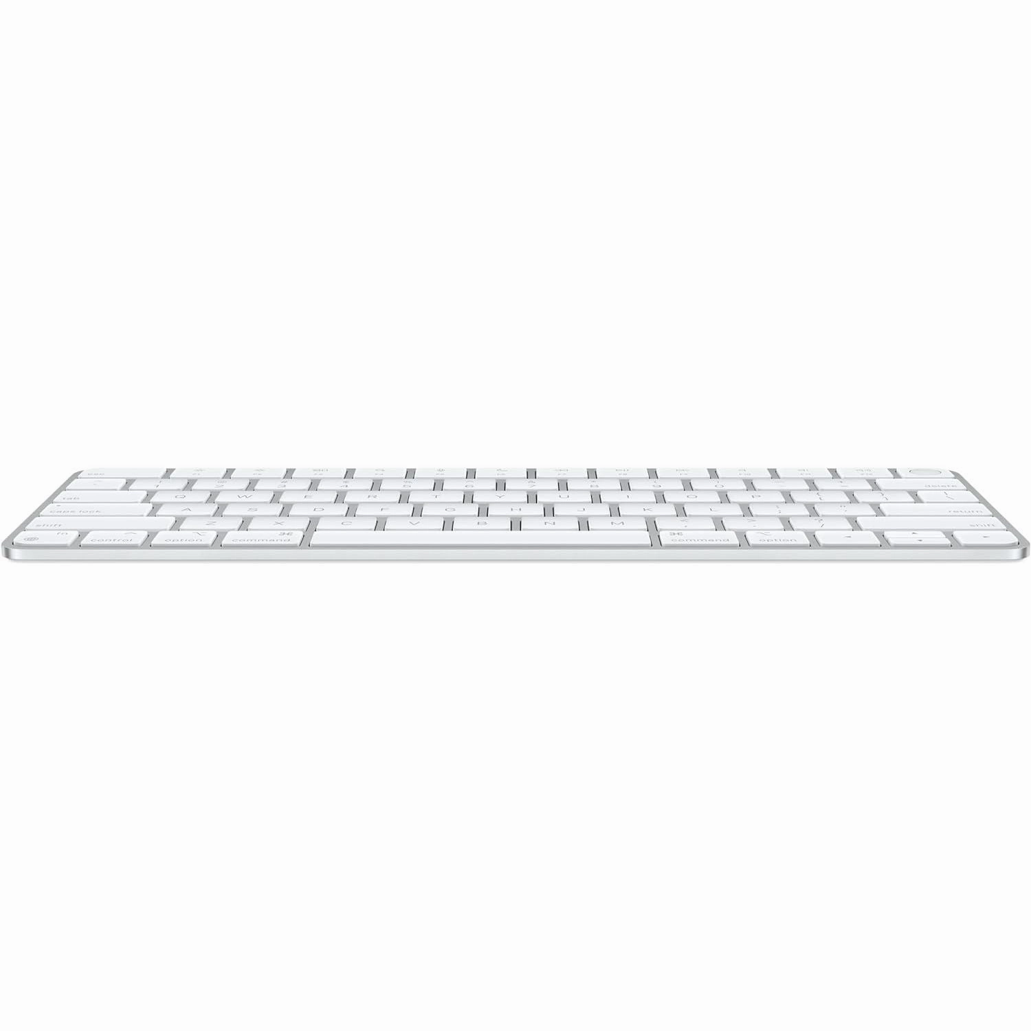 Apple Magic Keyboard with Touch ID C Bluetooth, Rechargeable, Compatible with Mac (Silicon), British English Layout, White Keys (No Box)