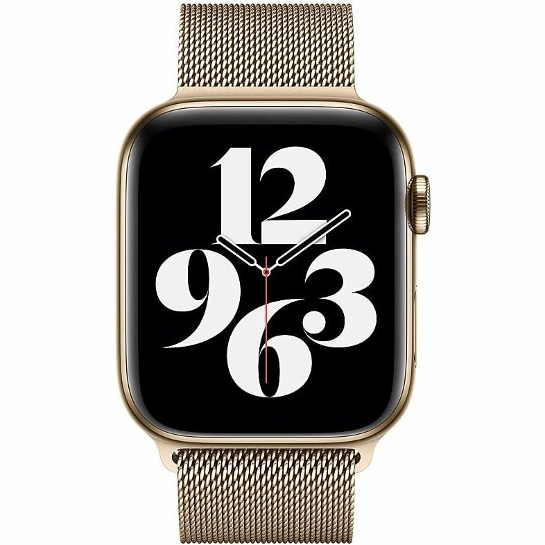 Apple Watch 44mm Milanese Loop Strap, Gold