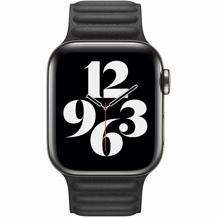 Apple Watch Leather Link (40mm) - Black - Small