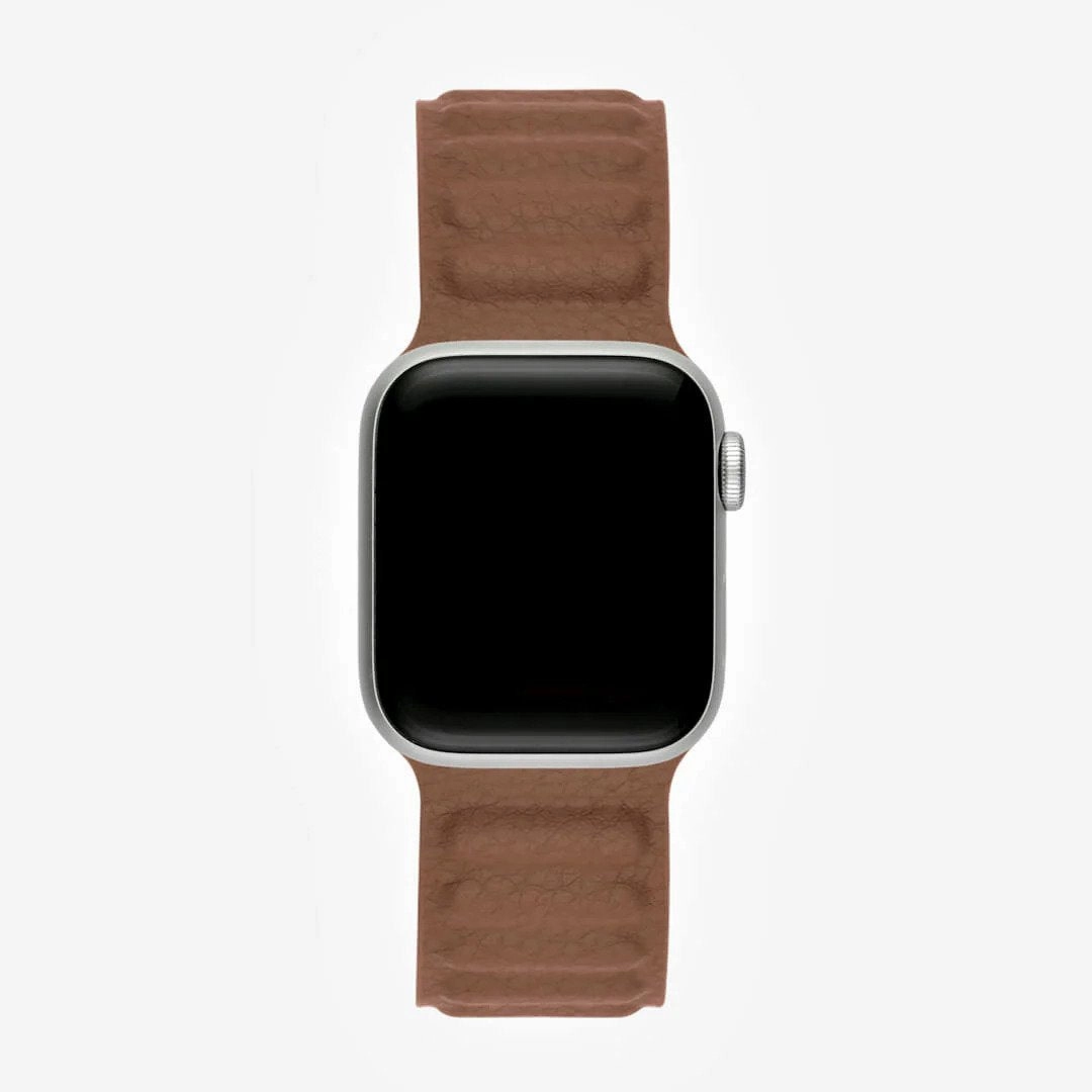 Apple Watch Leather Link Strap (40mm) - Saddle Brown