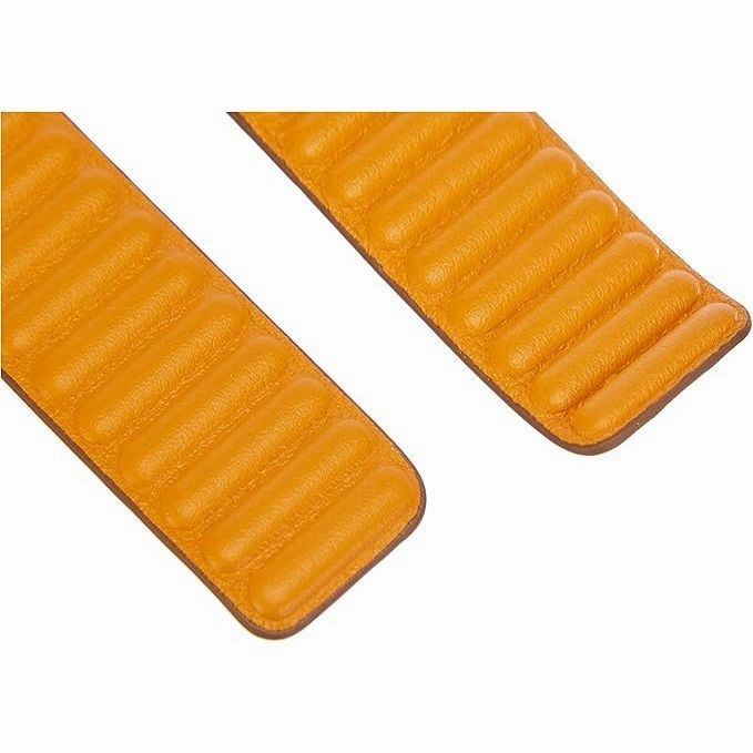 Apple Watch Leather Link Strap (44mm) - California Poppy