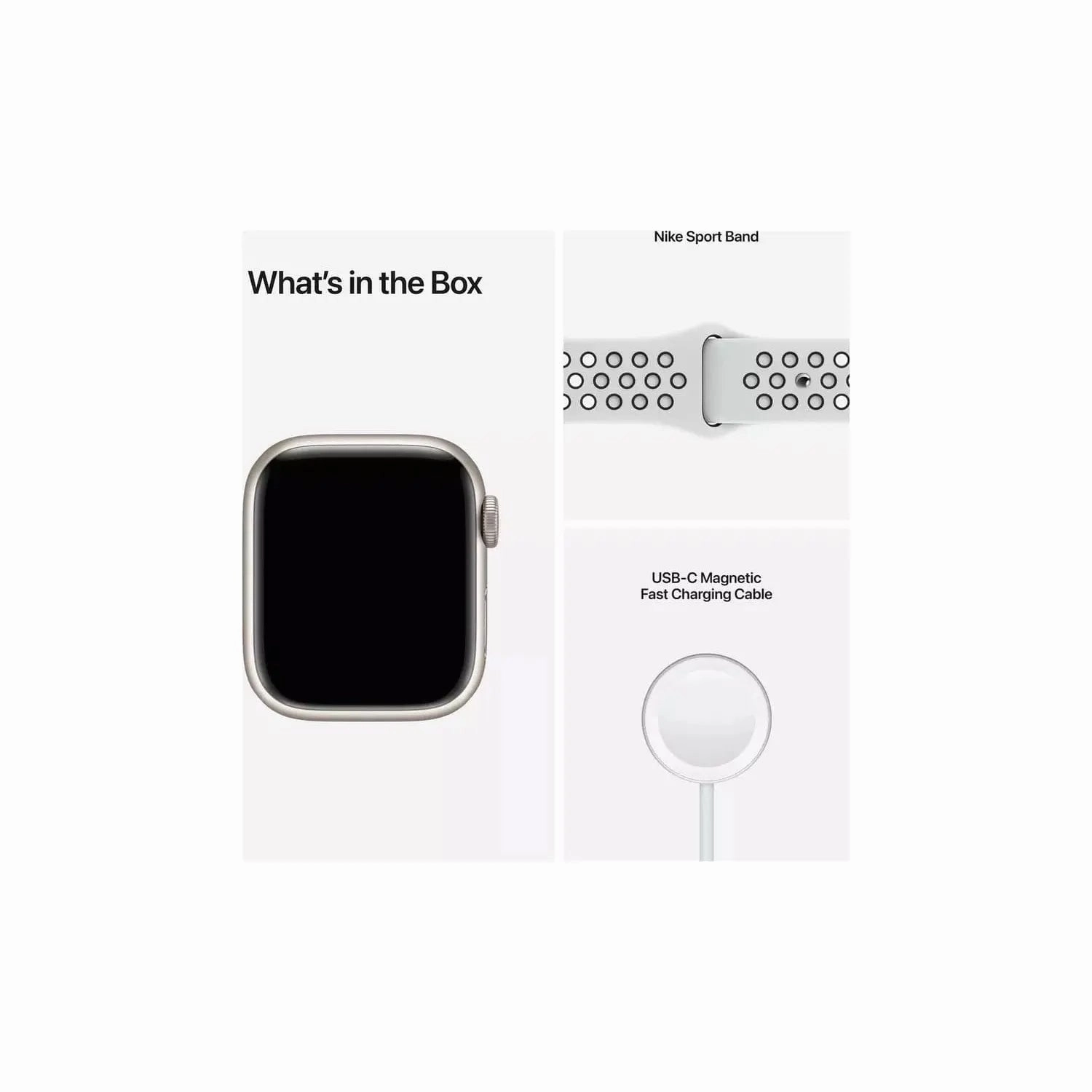 Apple Watch Nike Series 7 GPS 45mm - Starlight/ Sport Band