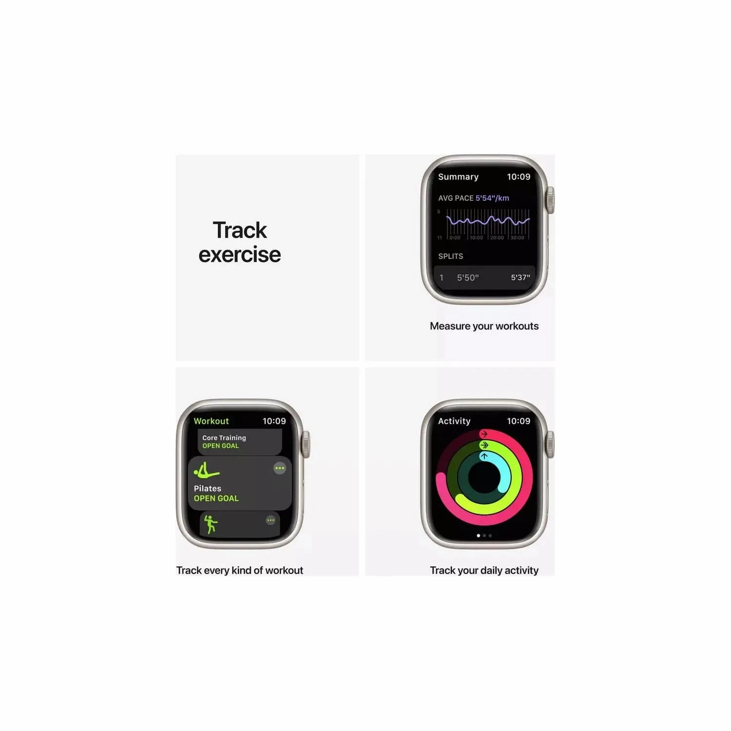 Apple Watch Nike Series 7 GPS 45mm - Starlight/ Sport Band