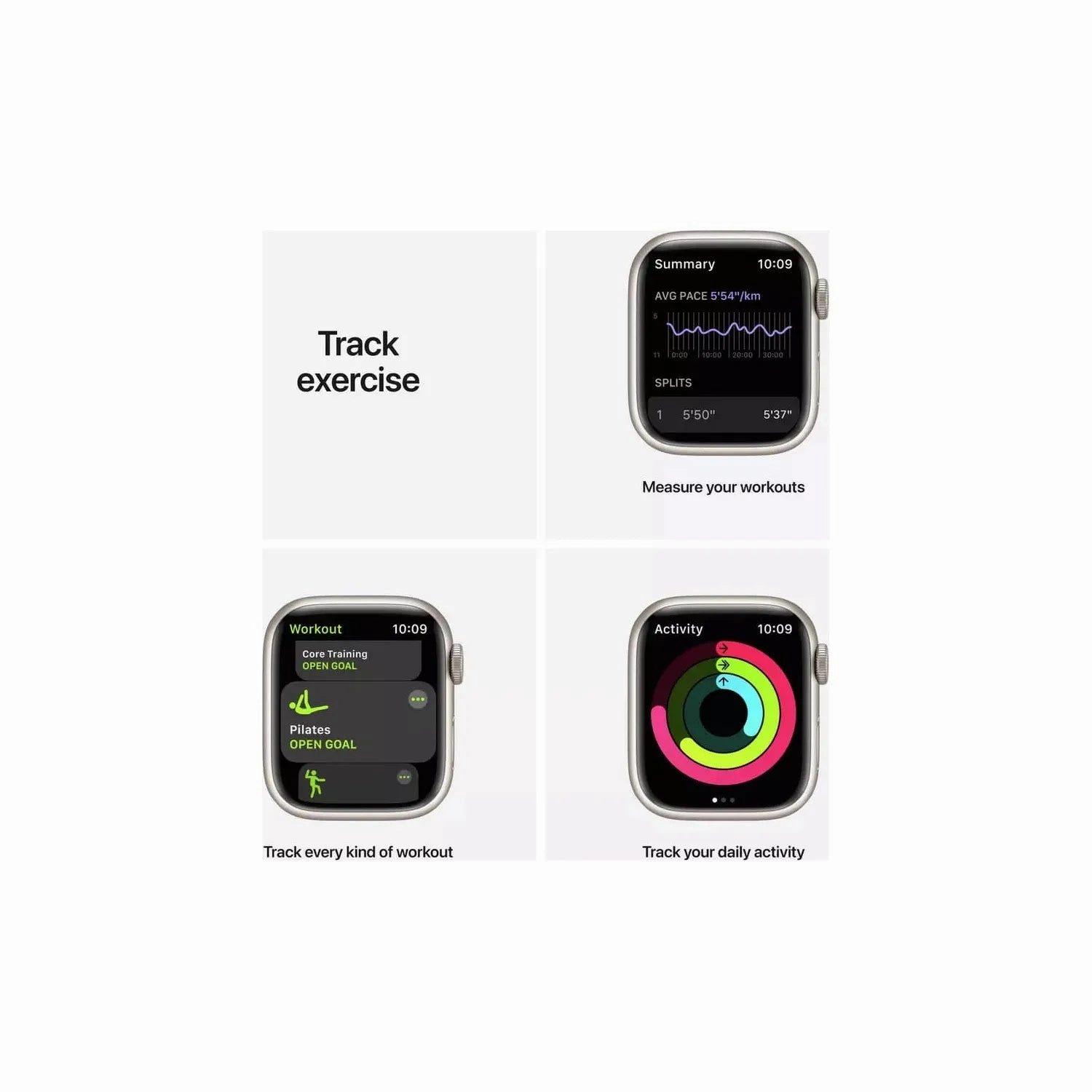 Apple Watch Nike Series 7 GPS 45mm - Starlight/ Sport Band