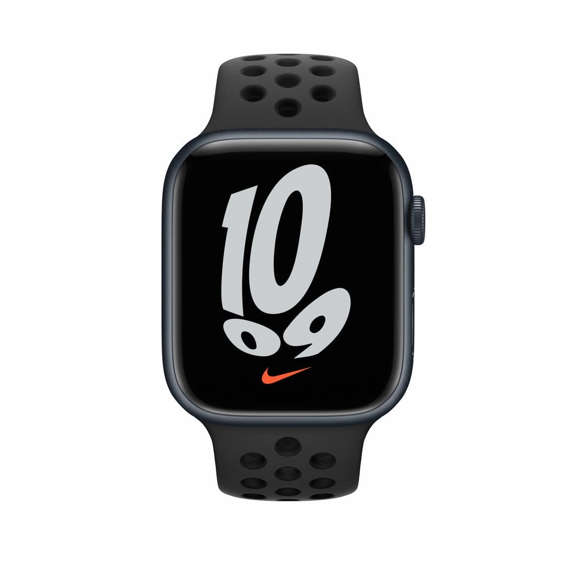 Apple Watch Nike Series 7 GPS, 45mm Midnight Aluminium Case with Anthracite/Black Nike Sport Band
