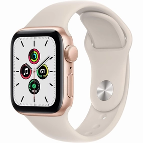 Apple Watch SE (1st generation) (GPS, 40mm) Smart watch - Gold Aluminium Case nintendo switch oled, nintendo switch deals, joy-con accessories