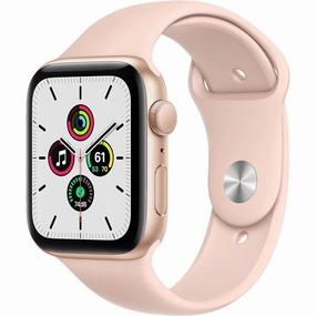 Apple Watch SE 2020 (GPS) 44mm  Gold Aluminium Case with Pink Sand Sport Band nintendo switch oled, nintendo switch deals, joy-con accessories