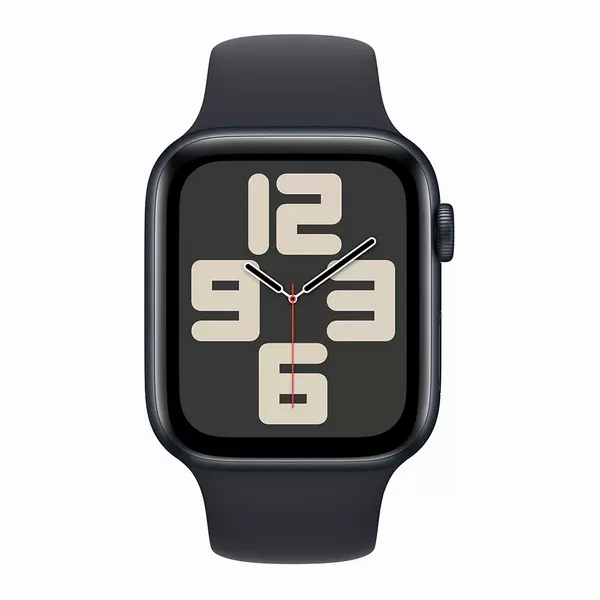 APPLE Watch SE (2023) - 44 mm Midnight Aluminium Case with Midnight Sport Band, M/L