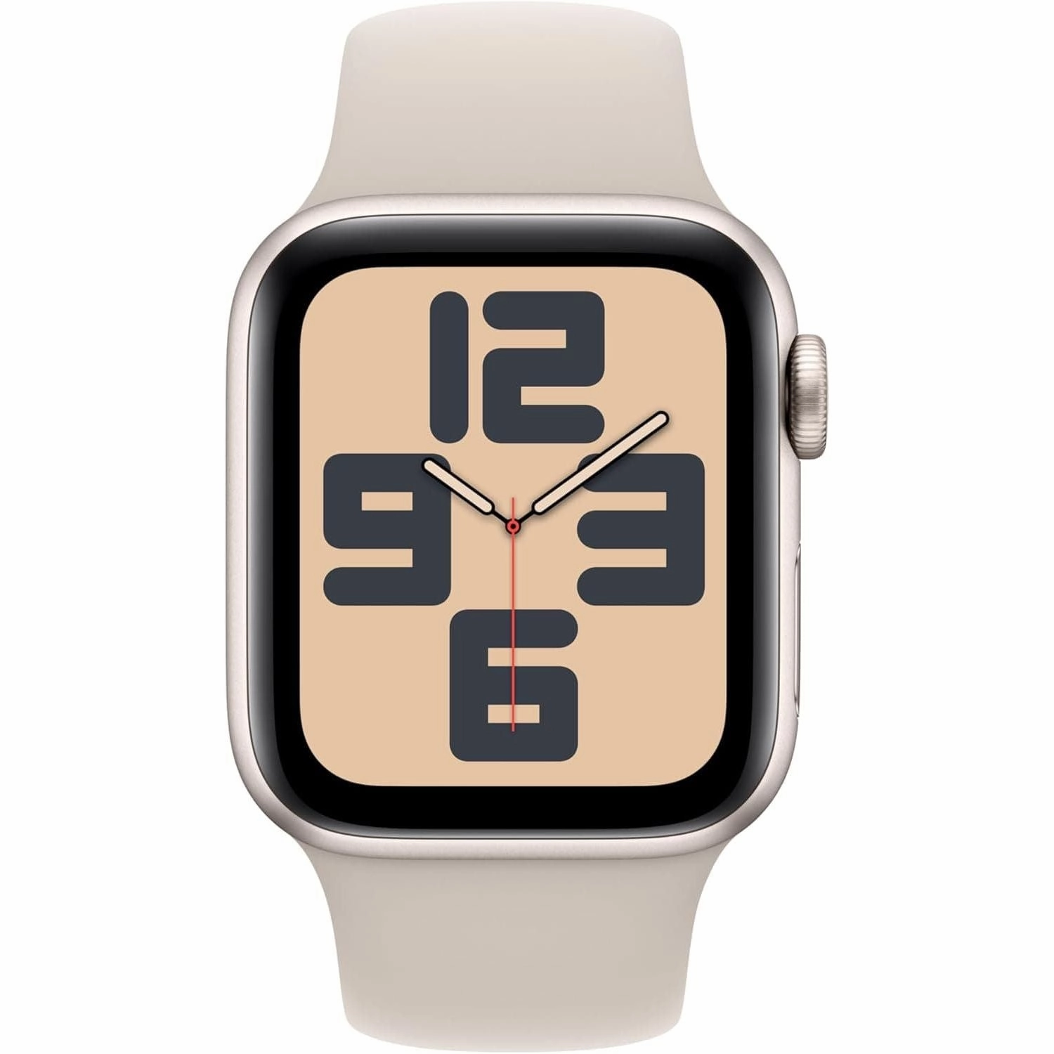 Apple Watch SE (2nd Gen, 2023) [GPS 40mm] Smartwatch with Starlight Aluminium Case with Starlight Sport Band M/L