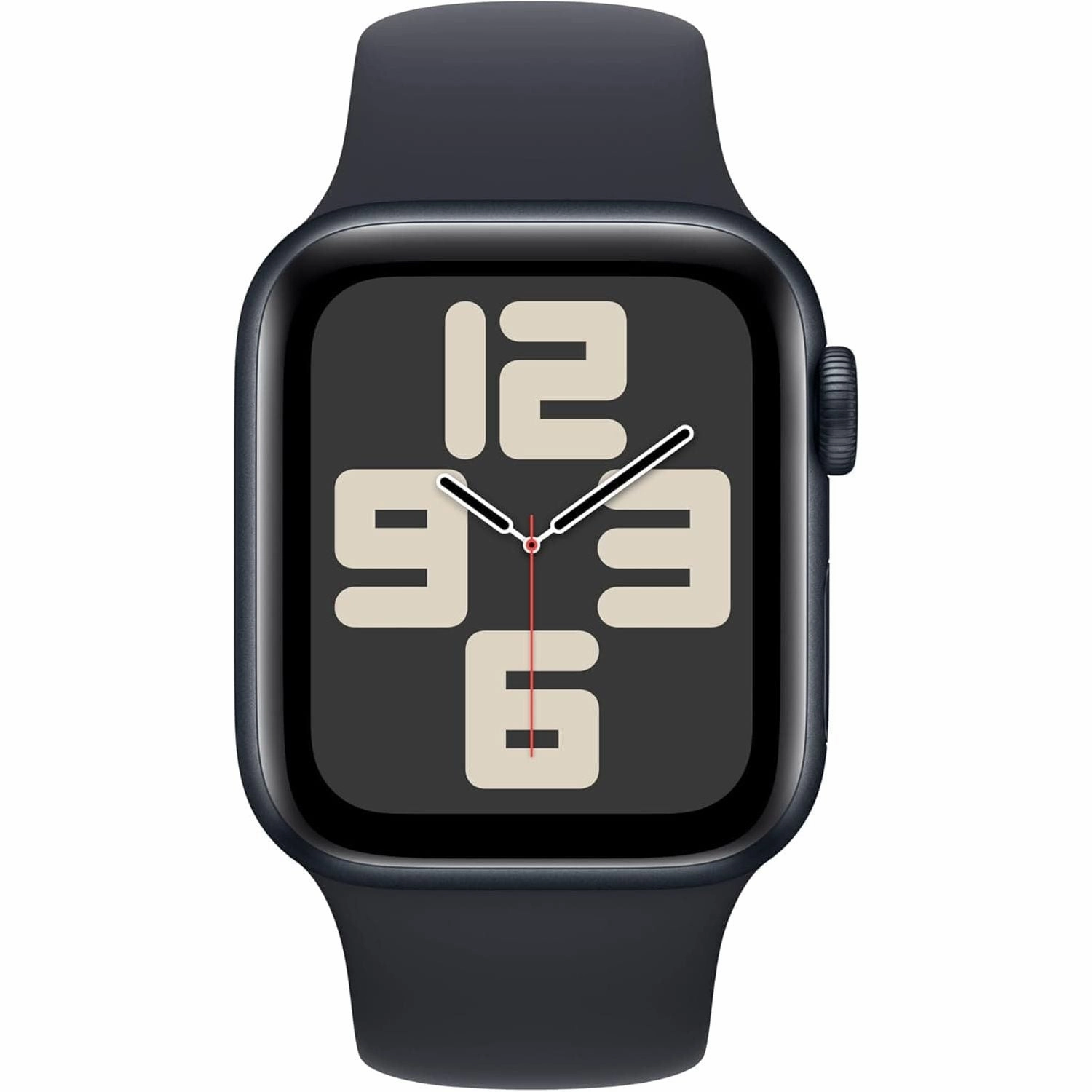 Apple Watch SE 2nd Gen, 2023, GPS, 40mm Smartwatch - Midnight Aluminium Case with Midnight Sport Band (M/L)