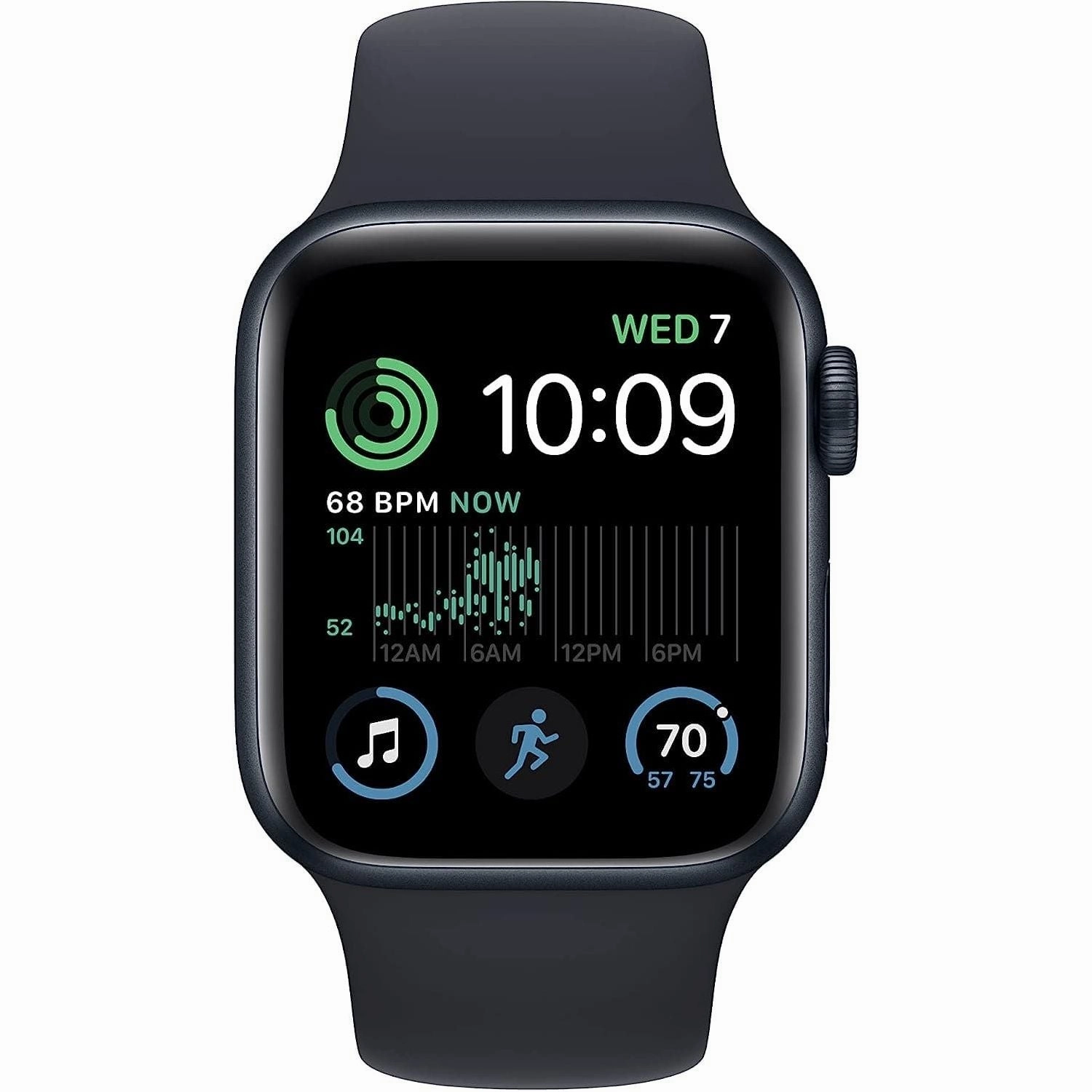 Apple Watch SE (2nd Gen, GPS, 40mm) - Midnight Aluminium Case with Midnight Sport Band