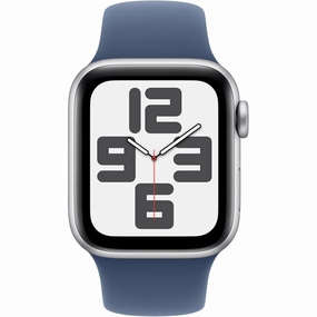 Apple Watch SE (2nd Gen) GPS 40mm Smartwatch with Silver Aluminium Case with Denim Sport Band - M/L. Fitness and Sleep Trackers, Crash Detection, Heart Rate Monitor, Retina Display nintendo switch oled, nintendo switch deals, joy-con accessories