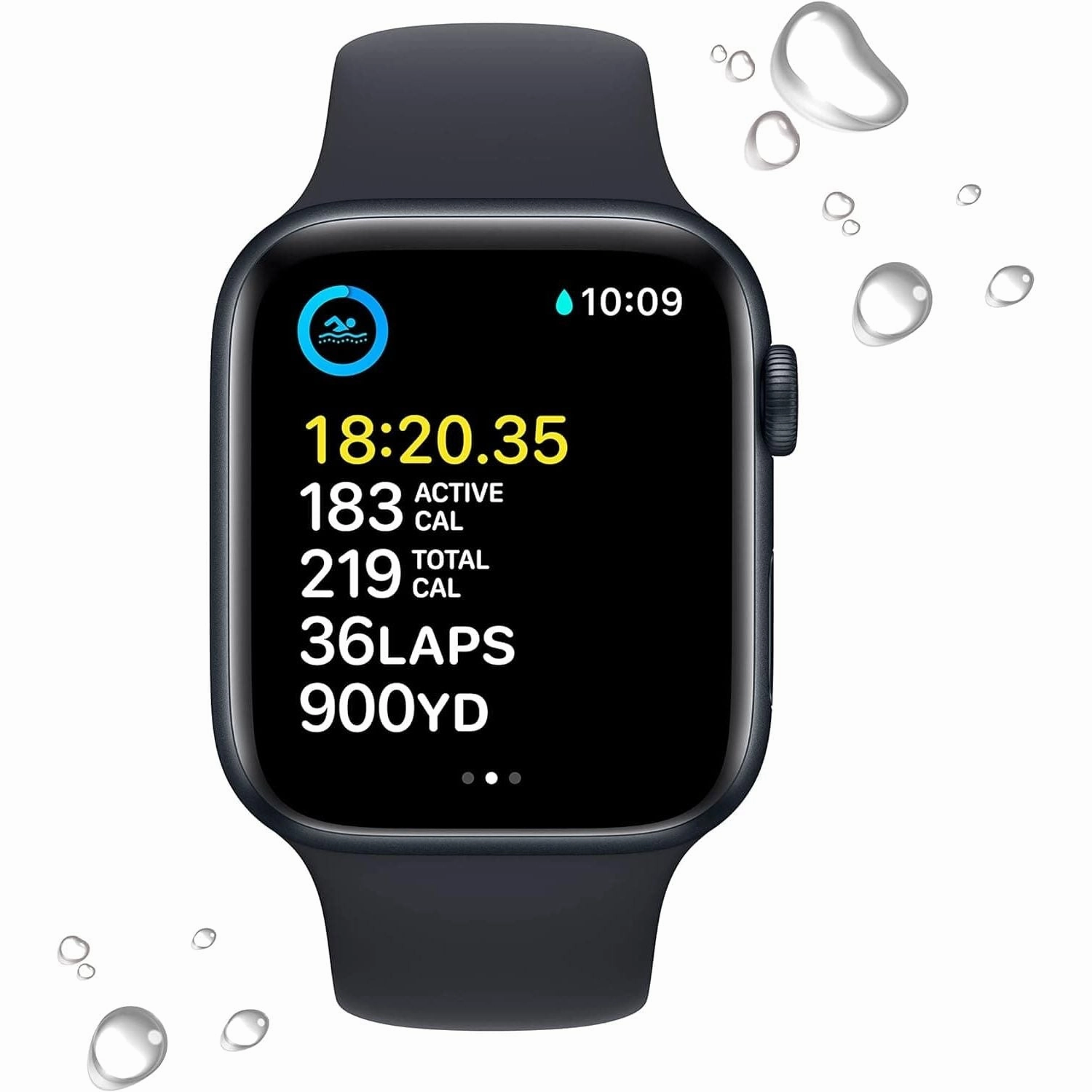 Apple Watch SE (2nd Gen) GPS 44mm Midnight Aluminium Case & Midnight Sport Band