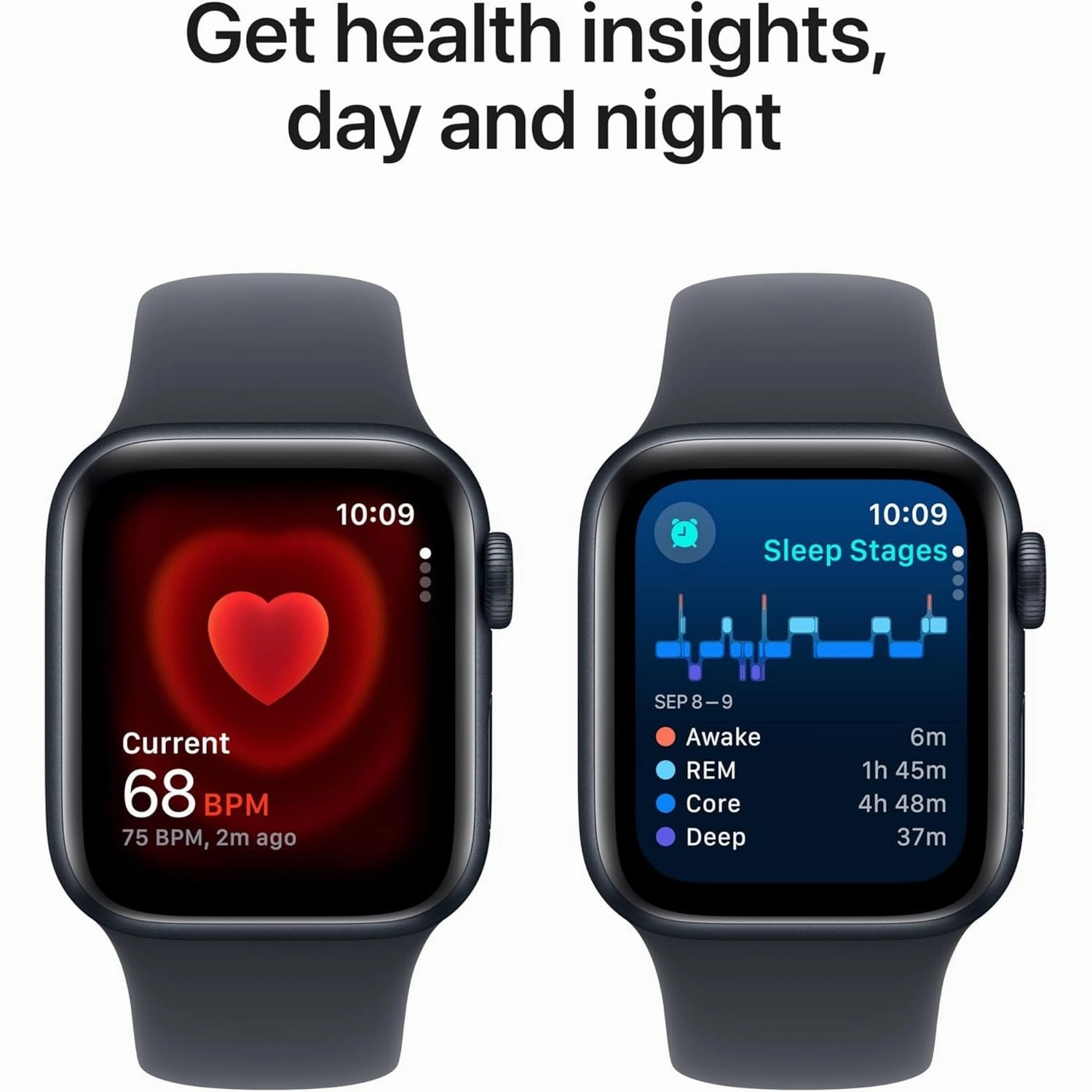 Apple Watch SE (2nd Gen) GPS   Cellular 40mm - Midnight Aluminium Case, Midnight Sport Band, Fitness & Sleep Trackers, Retina Display