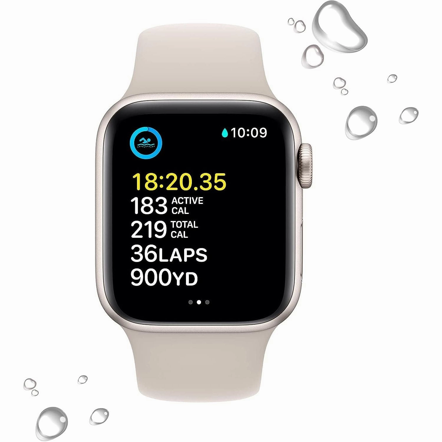 Apple Watch SE (2nd generation) GPS 40mm Alu Case - Starlight Sport Band