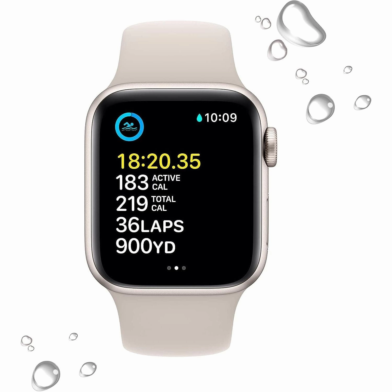 Apple Watch SE (2nd generation) GPS 40mm Alu Case - Starlight Sport Band