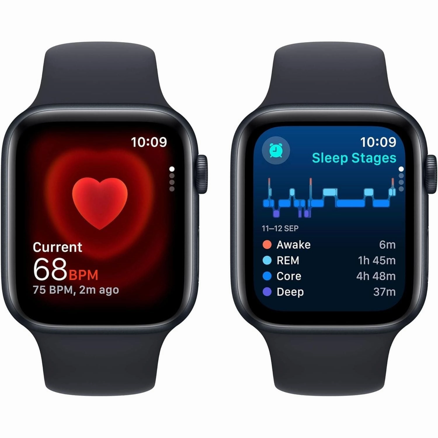 Apple Watch SE 44mm Alu Case/Midnight Sport Band 2023 - M/L