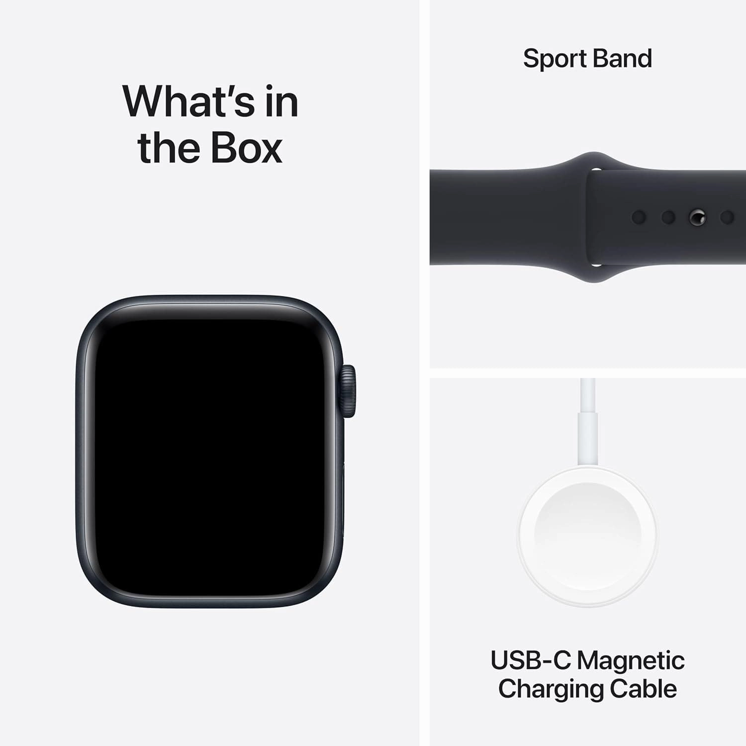 Apple Watch SE 44mm Alu Case/Midnight Sport Band 2023 - M/L