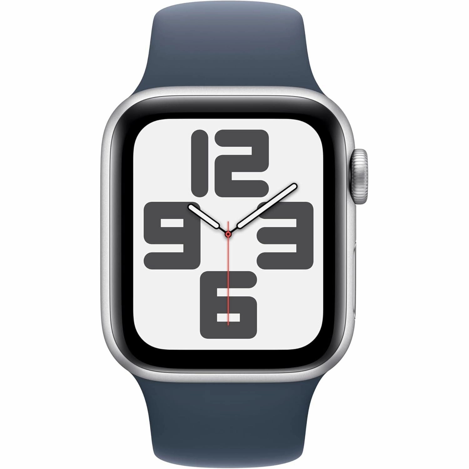 Apple Watch SE GPS 40mm Silver Aluminium Case with Midnight Sport Band