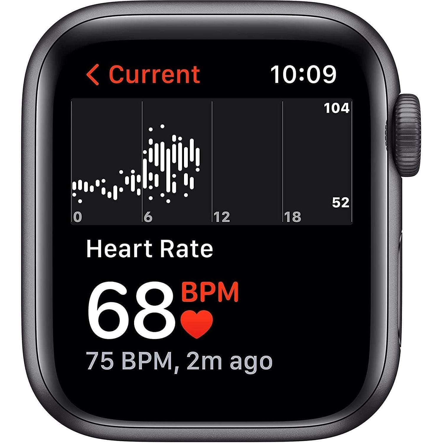 Apple Watch SE GPS, 40mm Space Grey Aluminium Case with Midnight Sport Band - Regular