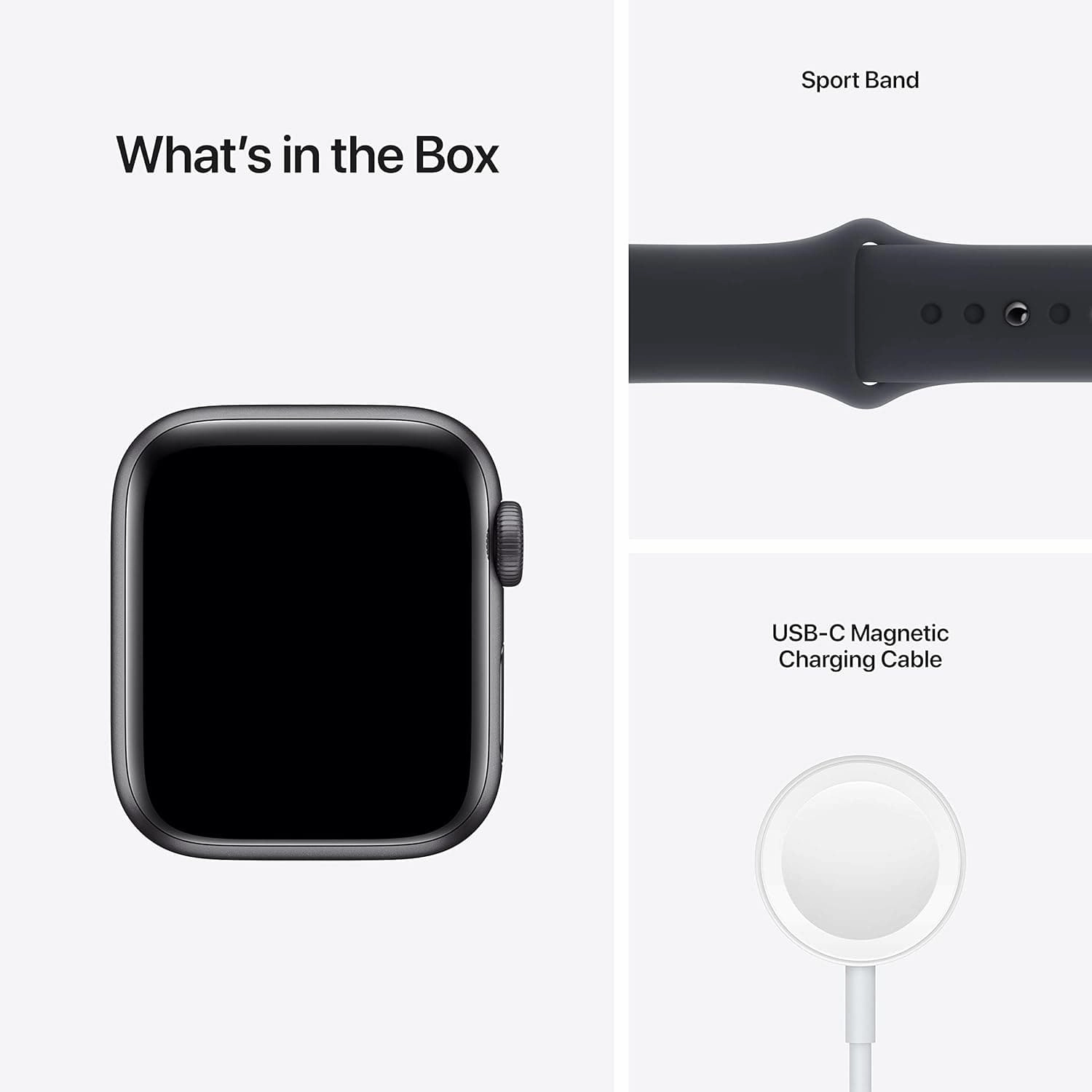 Apple Watch SE GPS 44mm GPS Midnight Aluminium Case & Sport Band