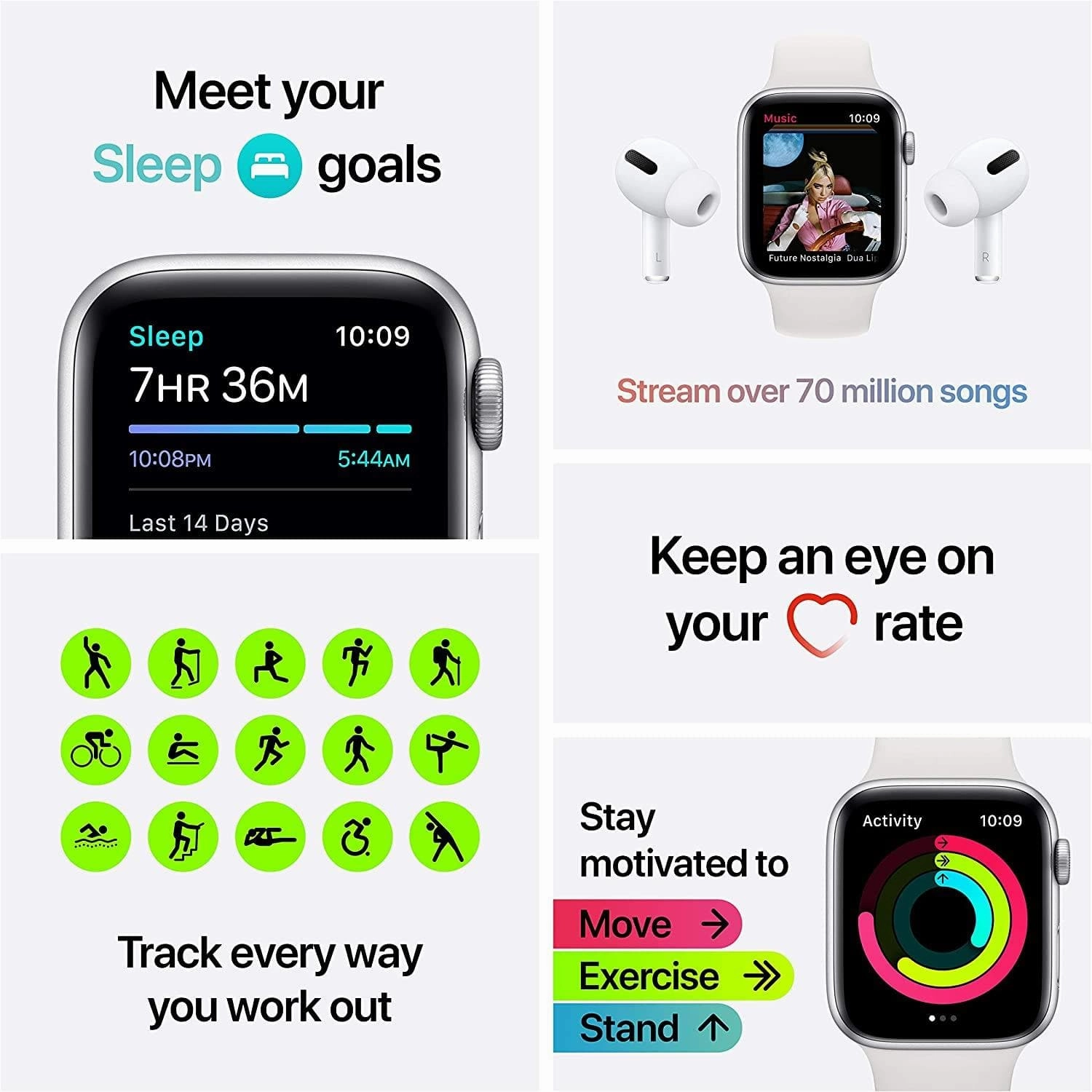 Apple Watch SE GPS 44mm  Space Grey Aluminium