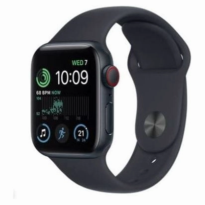 Apple Watch SE (GPS   Cellular, 2022), 40mm Midnight Aluminium Case with Midnight Sport Band - MNPL3B/A nintendo switch oled, nintendo switch deals, joy-con accessories