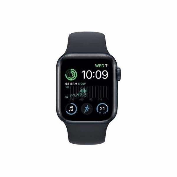 Apple Watch SE (GPS   Cellular, 2022), 40mm Midnight Aluminium Case with Midnight Sport Band - MNPL3B/A