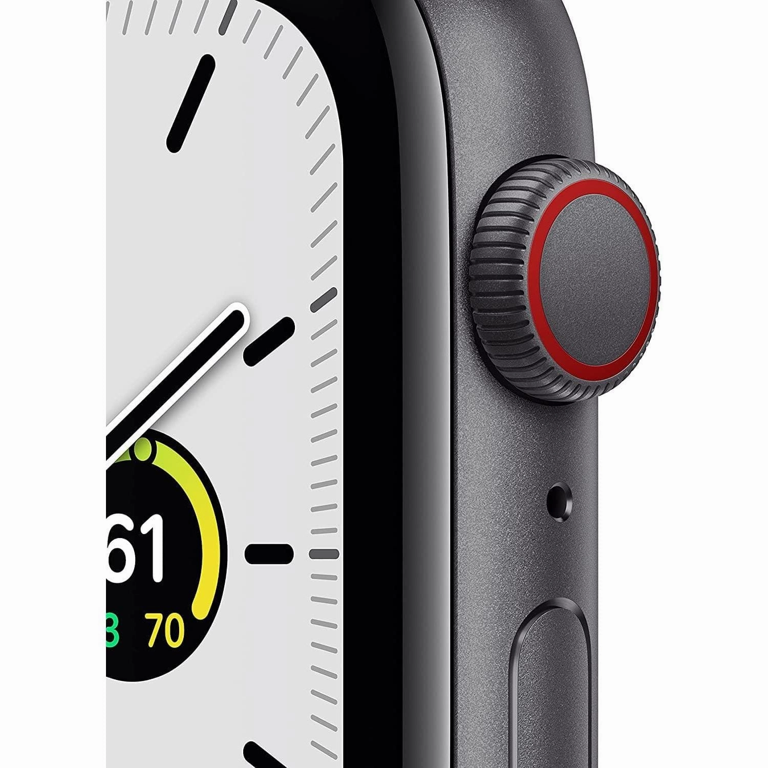 Apple Watch SE GPS   Cellular - Space Grey Aluminium with Tornado & Grey Sports Loop, 44 mm - Unlocked