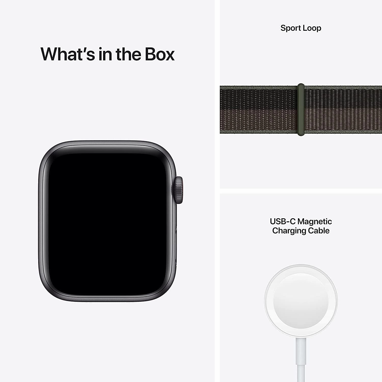 Apple Watch SE GPS   Cellular - Space Grey Aluminium with Tornado & Grey Sports Loop, 44 mm - Unlocked