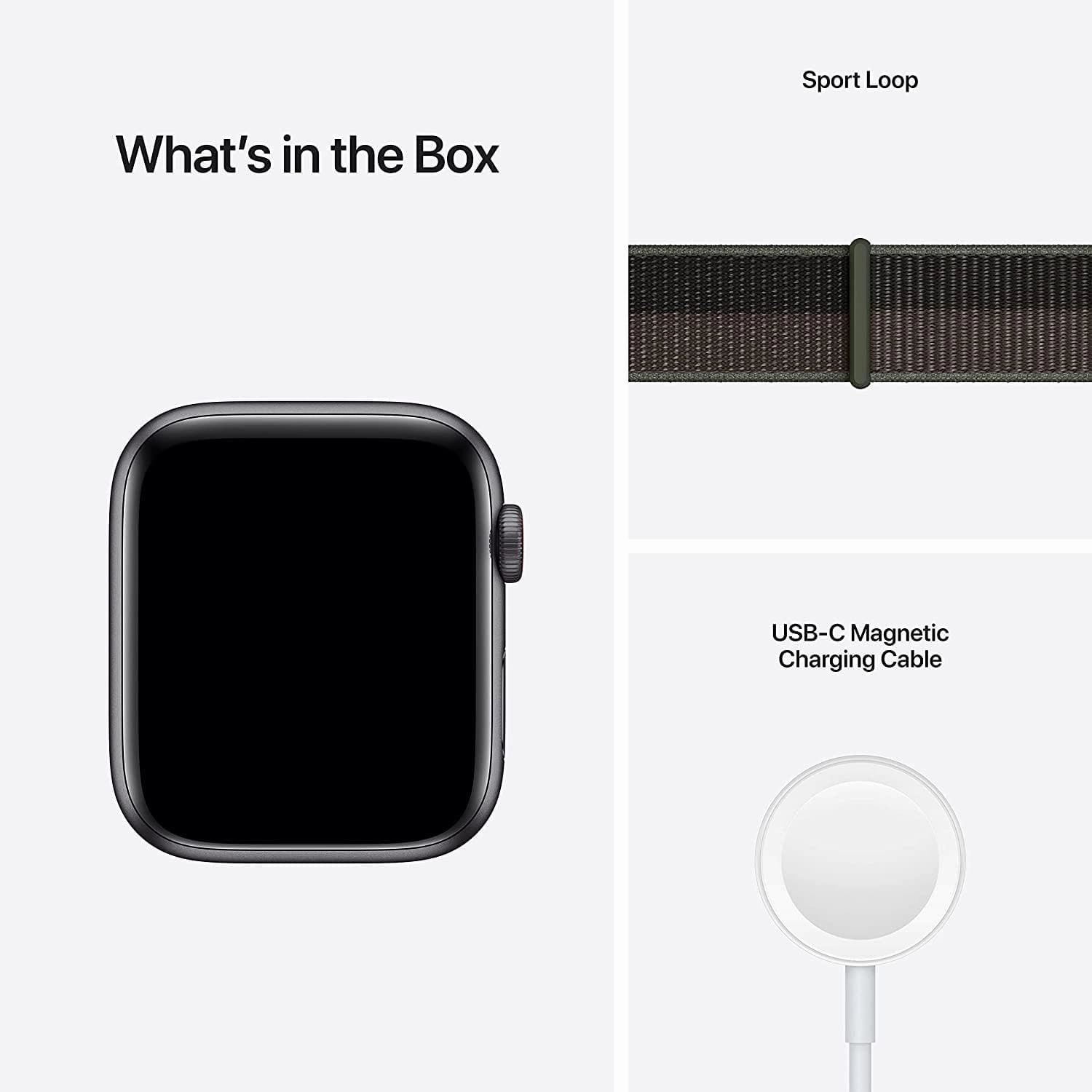 Apple Watch SE GPS   Cellular - Space Grey Aluminium with Tornado & Grey Sports Loop, 44 mm - Unlocked