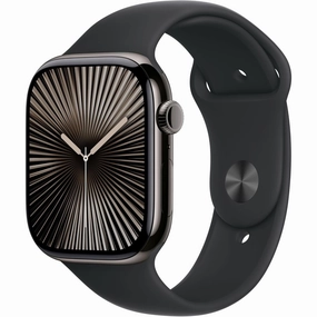 Apple Watch Series 10 (46mm) GPS   Cellular  Slate Titanium Case with Black Sport Band (S/M), Fitness & Health Smartwatch nintendo switch oled, nintendo switch deals, joy-con accessories