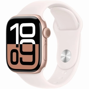 Apple Watch Series 10 GPS 42 mm Smartwatch with Rose Gold Aluminium Case with Light Blush Sport Band nintendo switch oled, nintendo switch deals, joy-con accessories